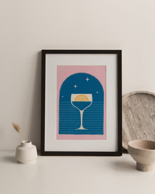 Affiche Drink Sunset - Idéon Création