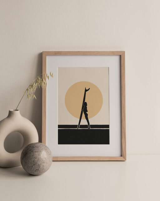 Affiche Surf Sunset - Idéon Création