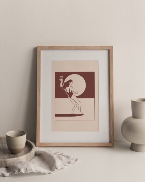 Affiche Wine and Surf - Idéon Création