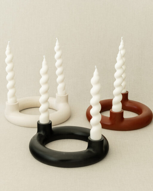 Bougies "Torsade" - Ideon Création