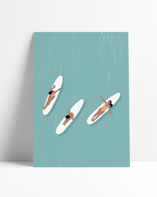 Carte Postale Surf - Idéon Création