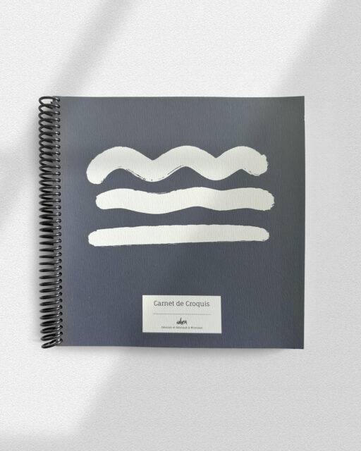 Carnet de croquis bleu - Idéon Création