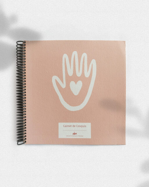 Carnet de croquis rose - Idéon Création