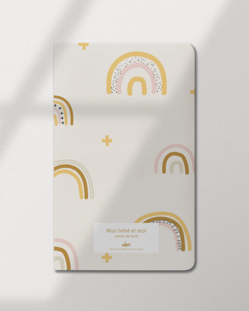 Carnet "Mon Bébé et Moi ": Arc-en-ciel - Idéon Création