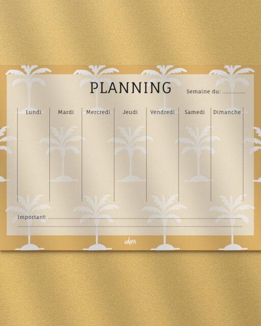 Semainier Palm - Idéon Création