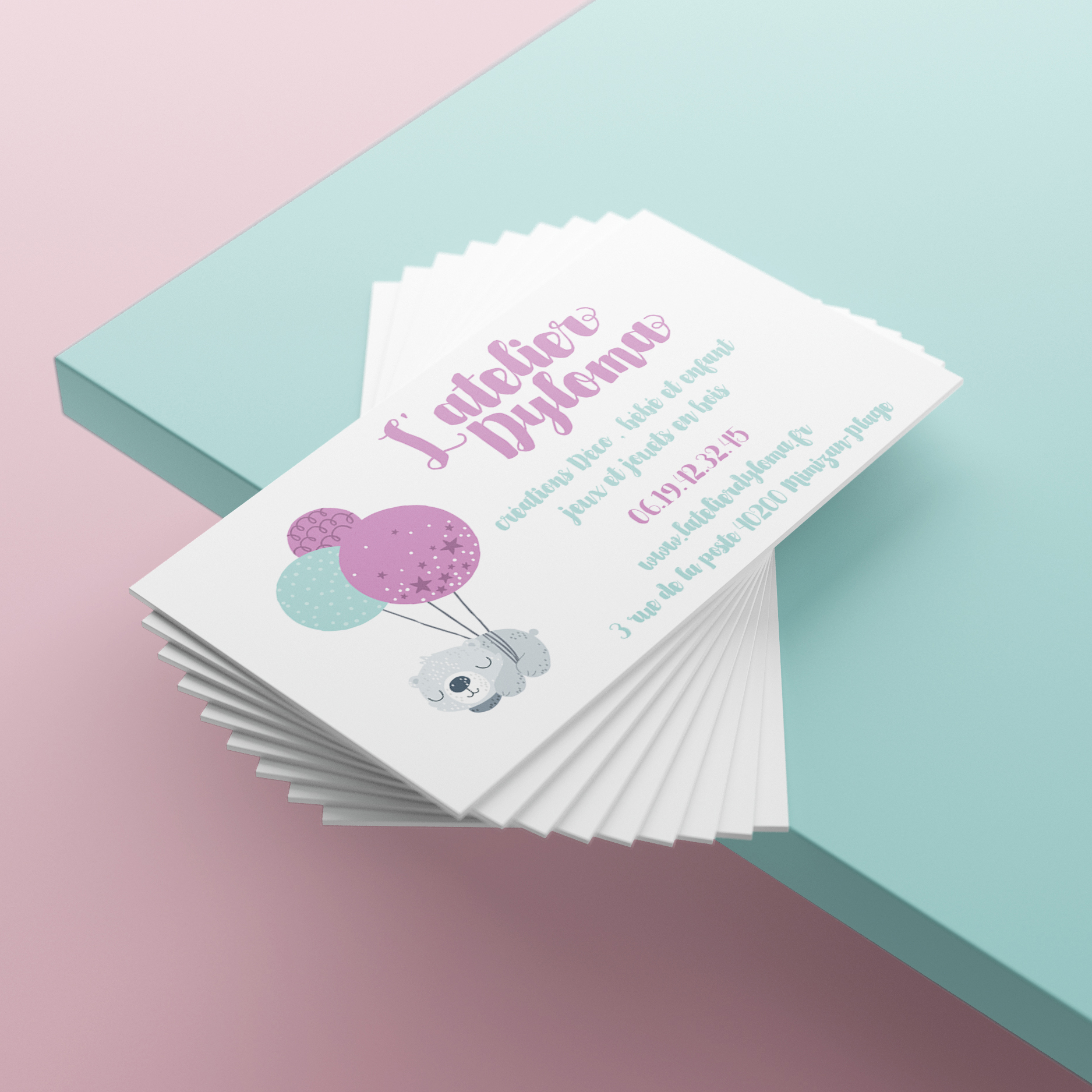 Idéon Création - Graphisme : identité visuelle réalisée pour l'Atelier Dyloma